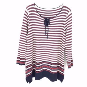 Ralph Lauren Jean Co. Red White and Blue Sweater